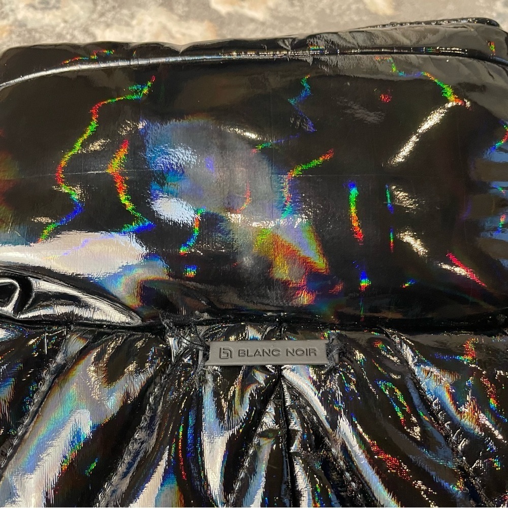 Blanc Noir Iridescent Black Puffer Jacket - Picture 4 of 11